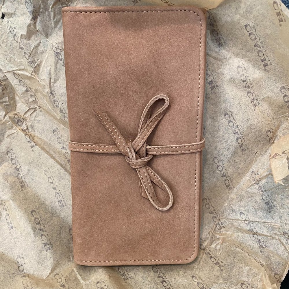 NWT 1992 Vintage Coach Tri-fold trvl jewelry roll